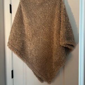 Do Everything in Love Tan Faux Fur Poncho